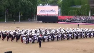 Massed Bands of H.M. Royal Marines Beating Retreat 2014 part 2