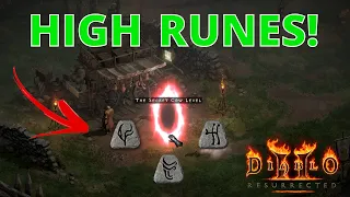 Diablo 2 Resurrected | HIGH RUNES Dropped From Doing 50 Cow Runs | D2R Loot Highlights