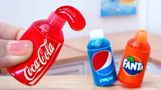 Frozen Honey Jelly 🌈 Miniature Coke Fanta Pepsi Honey Jelly Recipe | Miniature Ideas By Mini Cakes