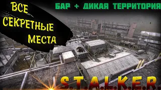 ВСЕ СЕКРЕТНЫЕ МЕСТА С ЛУТОМ на локации Бар + Дикая Территория | Тень Чернобыля