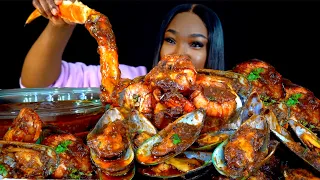 KING CRAB SEAFOOD BOIL MUKBANG | CAJUN SEAFOOD | SEAFOOD BOIL MUKANG | Seafood | Mukbang