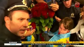 Украинцы встречали победительницу Евровидения 2016 Джамалу