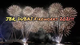 DUBAI- JBR (Jumeirah Beach Residence) + The Palm Jumeirah  FIREWORKS New Year 2021 Best vid clip!!!