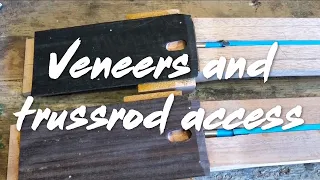 Building DC Guitars - Episode 7 | Glueing headstock veneers and routing trussrod access