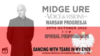 Midge Ure 'Dancing with Tears in my Eyes - 'Voice & Visions' Tour Progresja Warsaw 29th October 2022