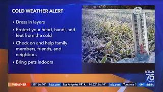Cold weather alert issued for parts of Los Angeles County