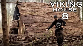 Building a Viking House: Walls and Shields | Bushcraft Project (PART 8)