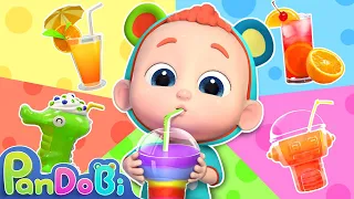 Baby Loves Rainbow Juice | Learn Colors, Fruits for Kids | Pandobi Nursery Rhymes & Kids Songs