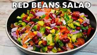 HEALTHY RED BEANS SALAD | DELICIOUS RAJMA SALAD