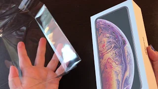 ASMR VIDEO // АСМР ВИДЕО РАСПАКОВКА IPHONE  UNBOXING 📱 IPHONE XS MAX GOLD 512gb ПЕРВЫЕ ВПЕЧАТЛЕНИЯ