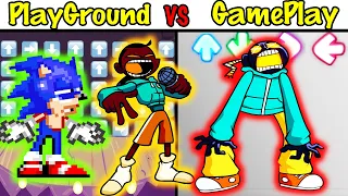 FNF Character Test | GamePlay vs PlayGround | Whitty Update Dorkly Sonic
