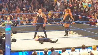 The Rock & Becky Lynch attack King Korbin - Friday Night Smackdown on Fox Debut  - 10/4/2019