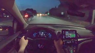 2021 Honda Odyssey Elite - POV Night Drive (Binaural Audio)