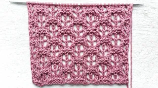 Beautiful openwork pattern 💥 Light and easy to knit