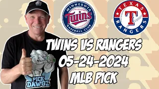 Minnesota Twins vs Texas Rangers 5/24/24 MLB Pick & Prediction | MLB Betting Tips