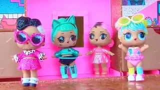 Куклы Лол Мультик! Конкурс Блестящих  Сюрпризов Лол! Lol Surprise Glam Glitter Видео для детей