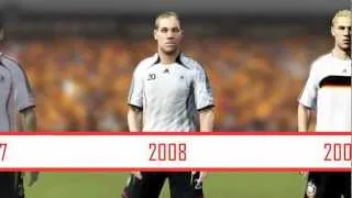 Evolution of FIFA Player (Germany - Podolski; Ballack; Schweinsteiger)