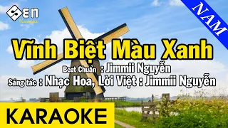 Karaoke Vĩnh Biệt Màu Xanh Tone Nam Nhạc Sống - Beat Chuẩn Jimmii Nguyễn