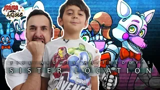 САМЫЙ СТРАШНЫЙ ФНАФ? Папа Роб и Ярик играют в FNaF 5: Sister Location. Сборник 13+