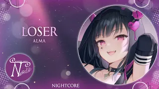 Nightcore - Loser (Lyrics)