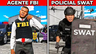 🚔Controlei a SWAT e o FBI no GTA 5!