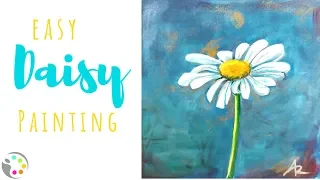 Acrylic Painting Tutorial | How to Paint a Daisy