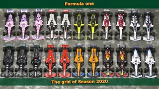 Formula 1 - The complete grid of 2020 - Minichamps, Spark, Looksmart 1:43 F1 diecast model cars