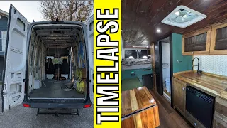 CamperVan Start To Finish | Van Build | DIY Sprinter Conversion FULL TIMELAPSE