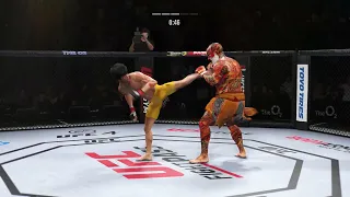 UFC4 Bruce Lee vs Indian Tiger EA Sports UFC 4 - Epic Fight