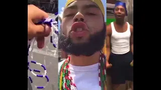 NYC Latin King Member Confronts A Crip, Takes His Beads & Humiliates Him