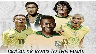 Brazil "Road to the final of WC1958 " Goals & Highlights HD in colour