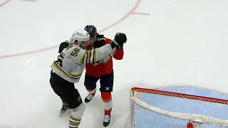 Boston Bruins vs Florida Panthers Scrum