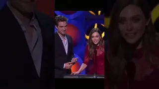 Elizabeth Olsen and Robert Pattinson presenting the Independent Spirit Awards 2018