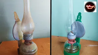 kerosene lamp    restoration. "керосинка" реставрация