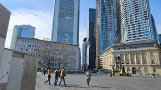 WALKING AROUND FRANKFURT/WE GO FROM BAHNHOF TO THE CITY CENTER