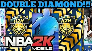 INSANE DOUBLE DIAMOND PULL FROM A SUPER PACK | NBA 2k Mobile Head To Head Pack Opening