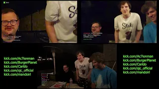 Carldo gets his revenge against BurgerPlanet Pre Prison Stream with IcePoseidon and Ac7ionman
