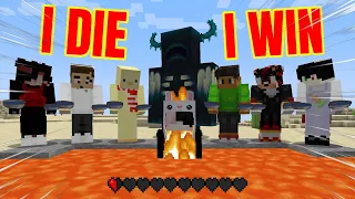 Minecraft Manhunt, but if I DIE the Hunters LOSE...