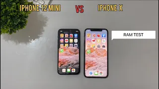 Iphone 12 mini vs Iphone X / speed test comparison 2022