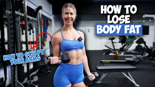 Exercises To Help Sculpt Arms | Tricep Extension Bicep Curl | You Cannot Spot Target Body Fat
