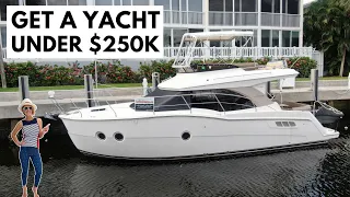 $274,000 2013 CARVER 34 COMMAND BRIDGE Entry-Level Power Yacht Tour / Starter Liveaboard Boat