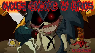 [FNF] Cycles Encore WITH LYRICS (ft. @anton2fangs)- Vs Sonic.EXE Cover