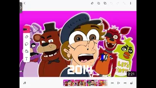 EVOLUTION OF WILLY,S WONDERLAND FNAF BANANA SPLITS 2