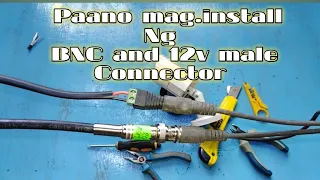 Paano mag.install ng BNC at 12v male connector tutorial (tagalog)[Basic cctv installation]