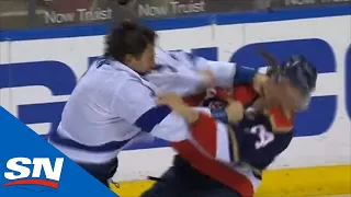 Luke Schenn Lands Several Punches On Ryan Lomberg During Fight