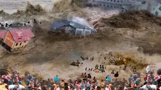 China river overflows: Within 14 Hours China city Disappears Instantly_ Crazy floods hit Gansu!