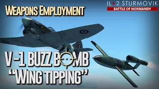 Wing tipping the V-1 Buzzbomb