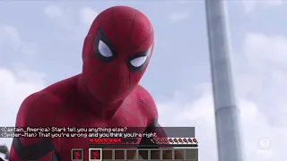 Captain America Civil War Airport Scene but it’s minecraft