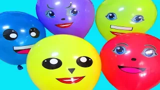 Finger family Song Nursery rhymes Balloons Learn colors with balloons song Cartoon Burst Balloons