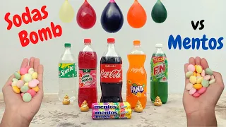 Sodas Bomb Mirinda, Coca Cola, Fanta, 7up, Sprite, F&N vs Mentos #Shorts #YoutubeShorts